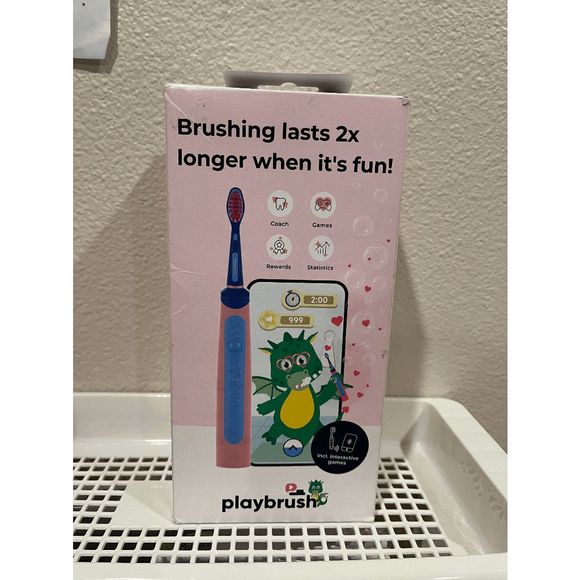 Playbrush Smart Sonic Kids Electric Toothbrush - Interactive Oral Care for Child - Picture 3 of 3